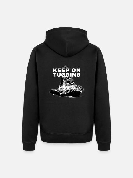 Schlepper Schleppboot Tug Life - Unisex Premium Bio Zip Hoodie - Schwarz