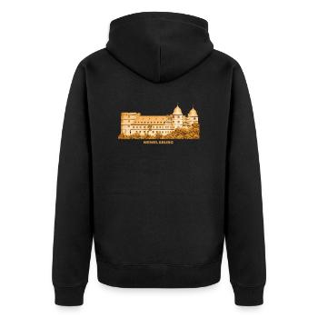 Wewelsburg Büren Museum North Rhine-Westphalia - Unisex Premium Organic Zip Hoodie - black - Back - Nico (187cm)