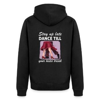 Formation en danse Ballroom Danse de couple - Veste à capuche bio Premium Unisexe - noir - Dos - Nico (187cm)