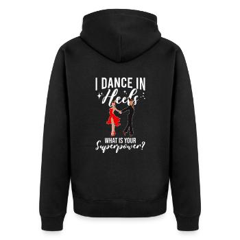 Formation en danse Ballroom Danse de couple - Veste à capuche bio Premium Unisexe - noir - Dos - Nico (187cm)