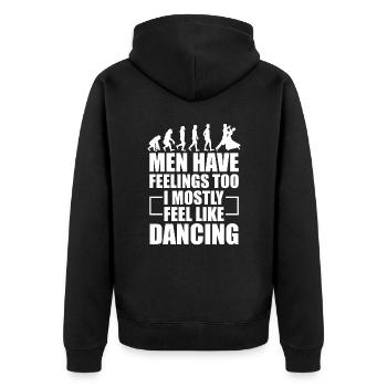 Danse Slogan Ballroom Couple Dance Dance Floor - Veste à capuche bio Premium Unisexe - noir - Dos - Nico (187cm)