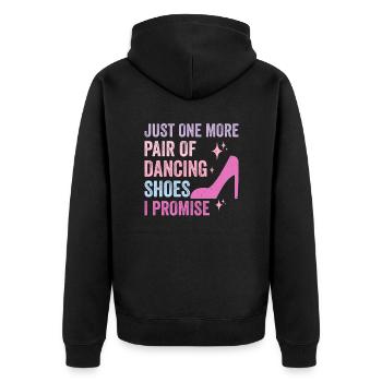 Danse Slogan Ballroom Couple Dance Dance Floor - Veste à capuche bio Premium Unisexe - noir - Dos - Nico (187cm)