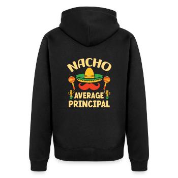 Cinco De Mayo Nacho Principal moyen - Veste à capuche bio Premium Unisexe - noir - Dos - Nico (187cm)