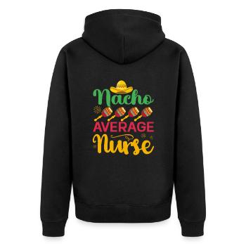 Nourriture mexicaine Cinco de Mayo Infirmière - Veste à capuche bio Premium Unisexe - noir - Dos - Nico (187cm)