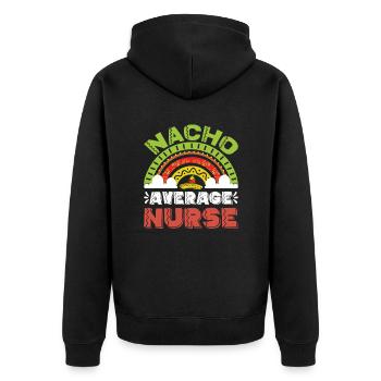 Nourriture mexicaine Cinco de Mayo Infirmière - Veste à capuche bio Premium Unisexe - noir - Dos - Nico (187cm)