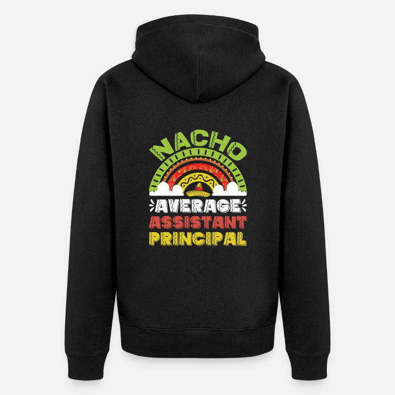 Nacho Average Directeur adjoint - Veste à capuche bio Premium Unisexe - noir