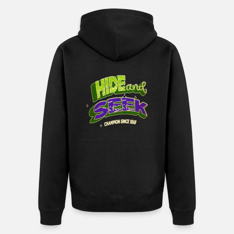 fathersday profession computer language - Unisex Premium Bio Zip Hoodie - Schwarz