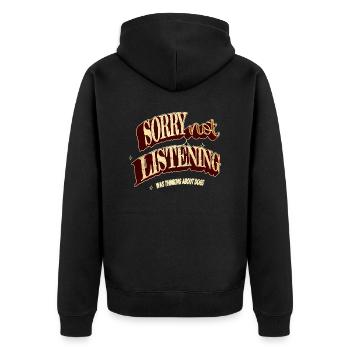 beagle dog beagle lovers awesome pet mammal - Unisex Premium Bio Zip Hoodie - Schwarz - Hinten - Nico (187cm)