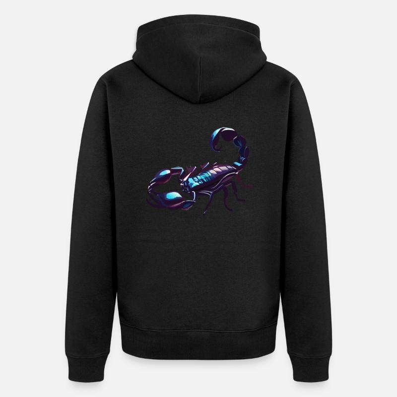 Pointe chromée - Veste à capuche bio Premium Unisexe - noir