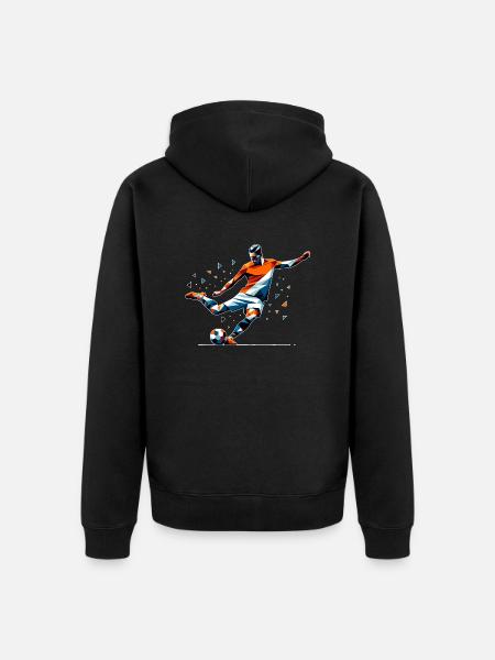 Soccer Pays-Bas - Veste à capuche bio Premium Unisexe - noir