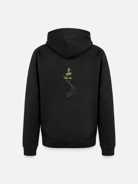 Vietnam - Unisex Premium Bio Zip Hoodie - Schwarz