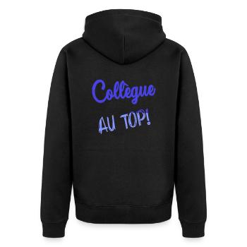 RETRAITE. RETRAITE. RETRAITEE. SENIOR. MAMIE. PAPY - Veste à capuche bio Premium Unisexe - noir - Dos - Nico (187cm)