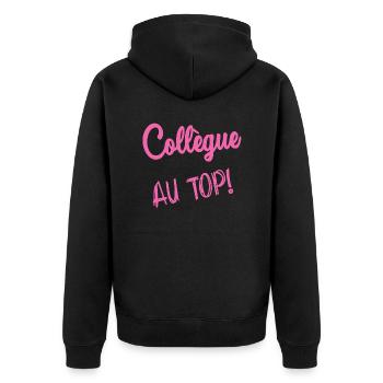 RETRAITE. RETRAITE. RETRAITEE. SENIOR. MAMIE. PAPY - Veste à capuche bio Premium Unisexe - noir - Dos - Nico (187cm)
