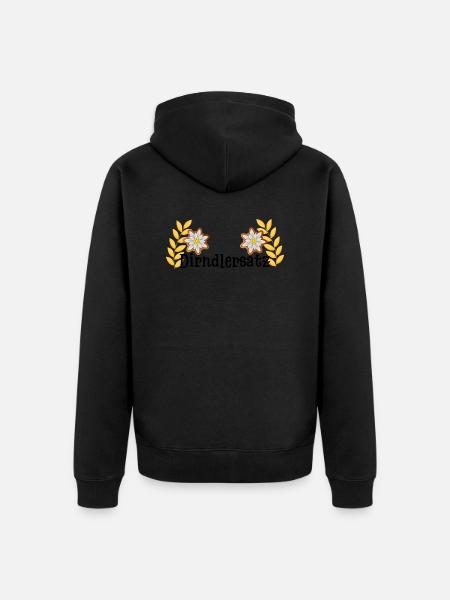 Dirndlersatz - Unisex Premium Bio Zip Hoodie - Schwarz