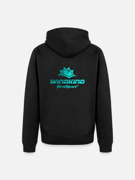 Surfing - Unisex Premium Organic Zip Hoodie - black