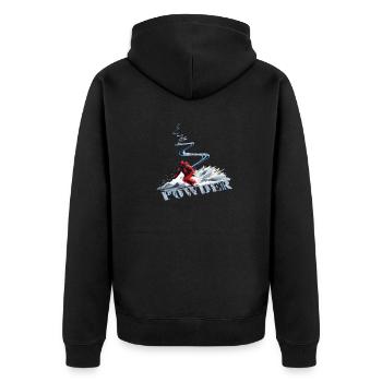 Ski alpin Ski descendant - Veste à capuche bio Premium Unisexe - noir - Dos - Nico (187cm)