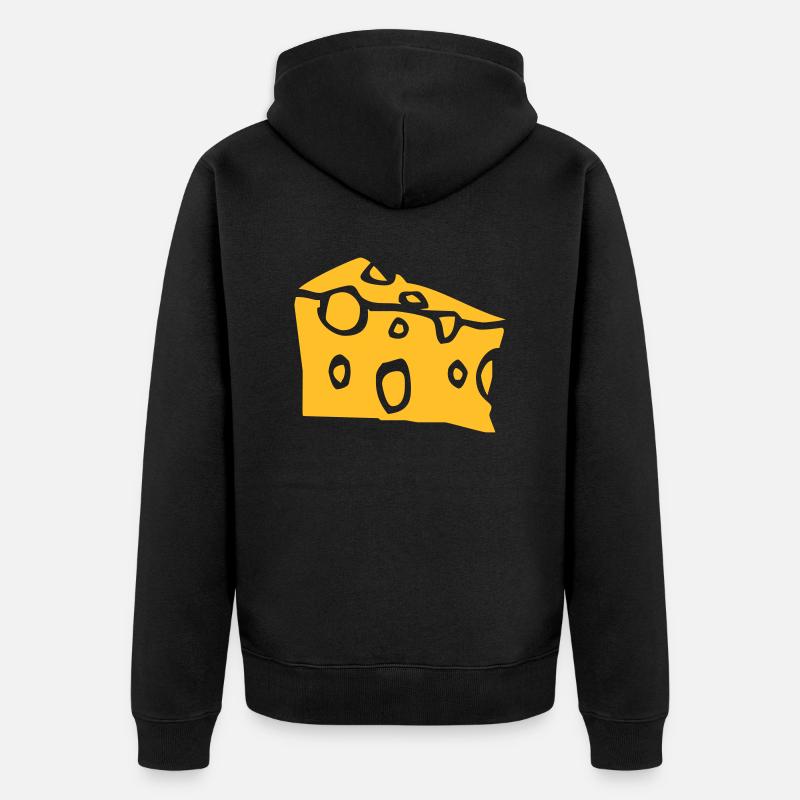 cheese - Unisex Premium Bio Zip Hoodie - Schwarz