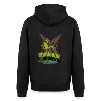 escalade mousqueton glace escalade grenouille grimpante - Veste à capuche bio Premium Unisexe - noir - Dos - Nico (187cm)