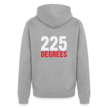 SAISON DE BARBECUE GRILLÉ À 225 DEGRÉS - Veste à capuche bio Premium Unisexe - gris chiné - Dos - Nico (187cm)