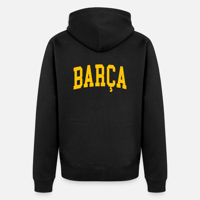 barca barcelone - Veste à capuche bio Premium Unisexe - noir