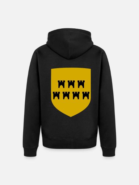 The Transylvanian Saxons - Unisex Premium Organic Zip Hoodie - black