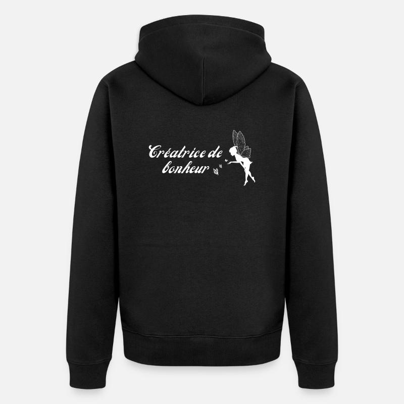 créatrice de bonheur - Veste à capuche bio Premium Unisexe - noir