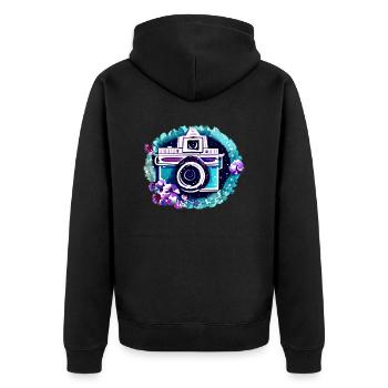 Photographe drôle Photographier Photographes Photographes - Veste à capuche bio Premium Unisexe - noir - Dos - Nico (187cm)