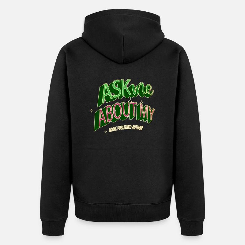 computer language birthday - Unisex Premium Bio Zip Hoodie - Schwarz