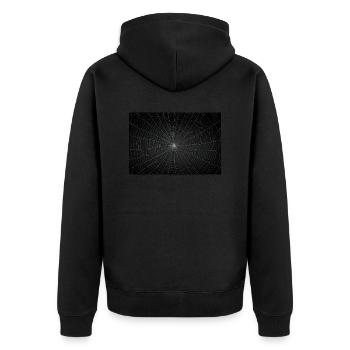 image from rawpixel id 12522814 jpeg coole T-sihrt - Unisex Premium Bio Zip Hoodie - Schwarz - Hinten - Nico (187cm)