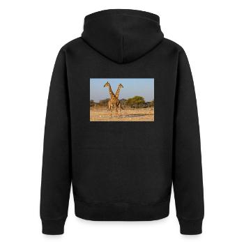 Girafes - Veste à capuche bio Premium Unisexe - noir - Dos - Nico (187cm)