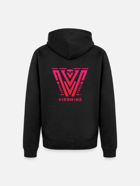 NordicValor - Unisex Premium Organic Zip Hoodie - black