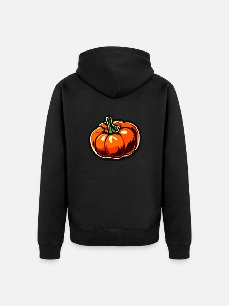 Lebensmittel / Gemüse / Markt / Vitamine / Design - Unisex Premium Bio Zip Hoodie - Schwarz