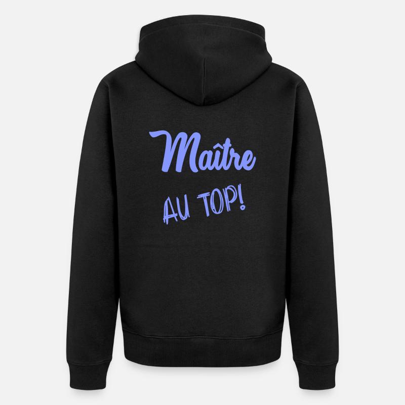 MAÎTRE - Veste à capuche bio Premium Unisexe - noir
