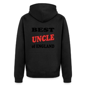 Best UNCLE - Veste à capuche bio Premium Unisexe - noir - Dos - Nico (187cm)