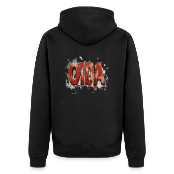 OIDA - Mec ! - Veste à capuche bio Premium Unisexe - noir - Dos - Nico (187cm)