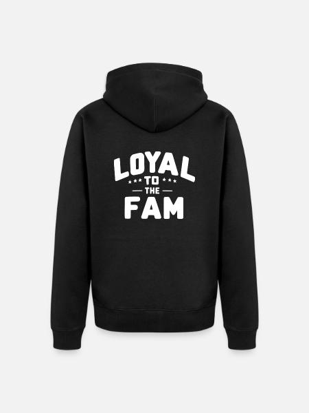 Loyal to the Fam - Unisex Premium Organic Zip Hoodie - black