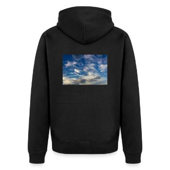 le ciel - Veste à capuche bio Premium Unisexe - noir - Dos - Nico (187cm)