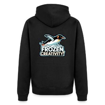 T-SHIRT COOL, PINGUIN - Veste à capuche bio Premium Unisexe - noir - Dos - Nico (187cm)