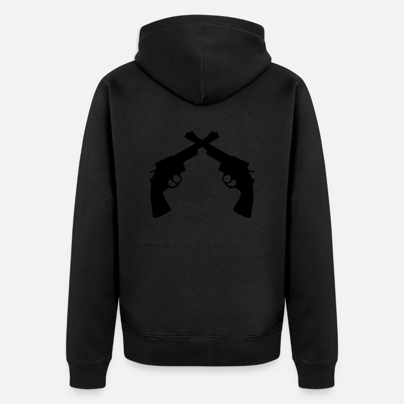 Gun Gun Weapon tourelle - Veste à capuche bio Premium Unisexe - noir