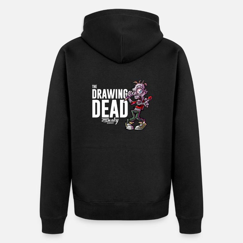 The Drawing Dead 01xa - Veste à capuche bio Premium Unisexe - noir