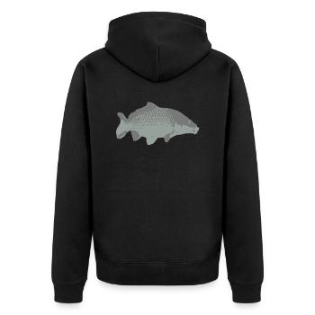 Carpe - Veste à capuche bio Premium Unisexe - noir - Dos - Nico (187cm)