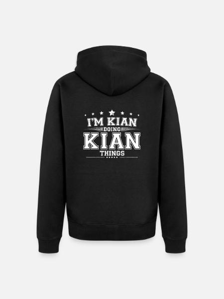 Katrin - Unisex Premium Bio Zip Hoodie - Schwarz