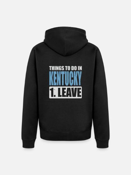 Kentucky Meme - Unisex Premium Organic Zip Hoodie - black