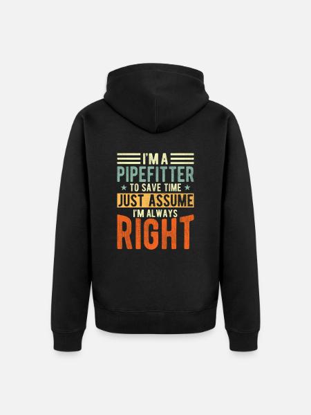 Plumber - Unisex Premium Organic Zip Hoodie - black