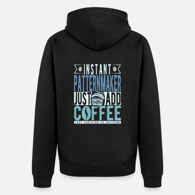 Modellbauer Kaffee Spruch - Veste à capuche bio Premium Unisexe - noir