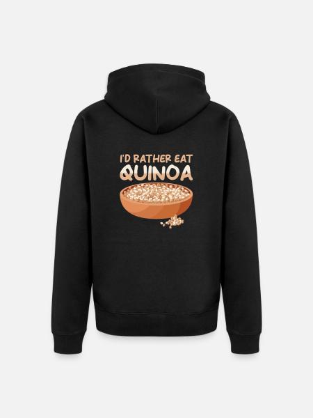 Dicton du quinoa - Veste à capuche bio Premium Unisexe - noir