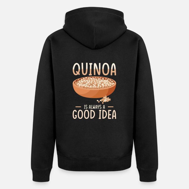 Dicton du quinoa - Veste à capuche bio Premium Unisexe - noir
