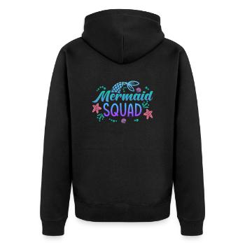 Groupe Mermaid - Veste à capuche bio Premium Unisexe - noir - Dos - Nico (187cm)