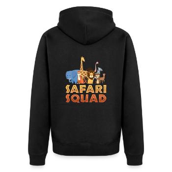 Safari Groupe d’équipe Safari - Veste à capuche bio Premium Unisexe - noir - Dos - Nico (187cm)
