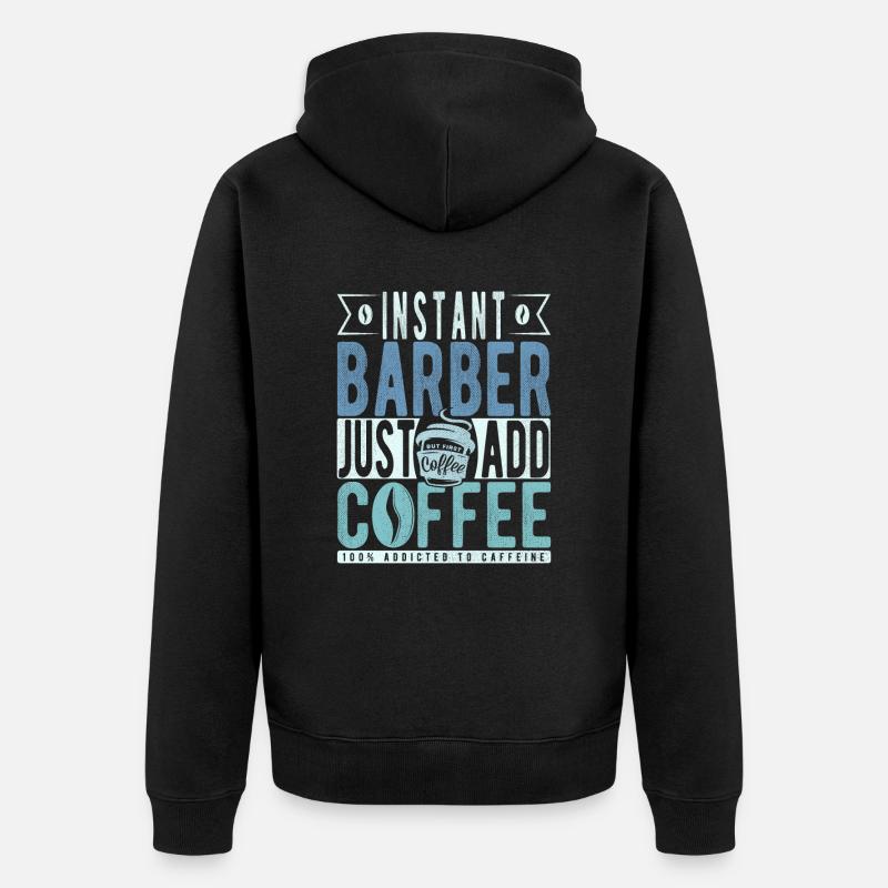 Dicton de café Buchalter - Veste à capuche bio Premium Unisexe - noir